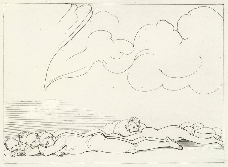 Le Tremblement de Terre, Purgatoire, Chant 20 - John (after) Flaxman