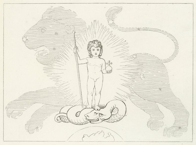 Le Sauveur enfant, Paradis, Chant 16 - John (after) Flaxman