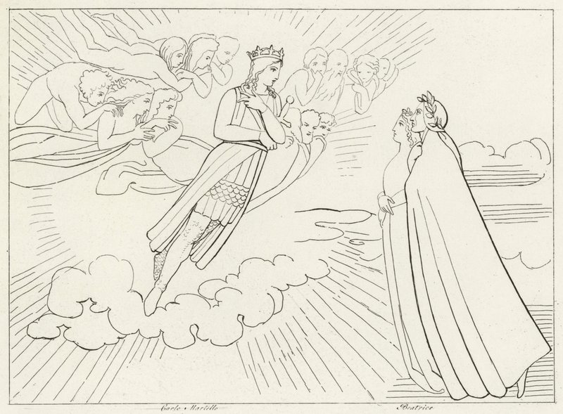 La Planète Vénus, Paradis, Chant 8 (gravure) - John (after) Flaxman