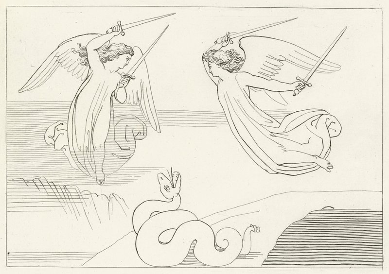 La Vallée, Purgatoire, Chant 8 - John (after) Flaxman