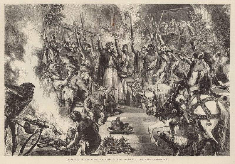 Noël à la cour du roi Arthur - John (after) Gilbert