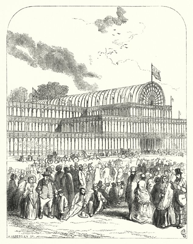 Le Crystal Palace à Hyde Park, Londres, lieu de l