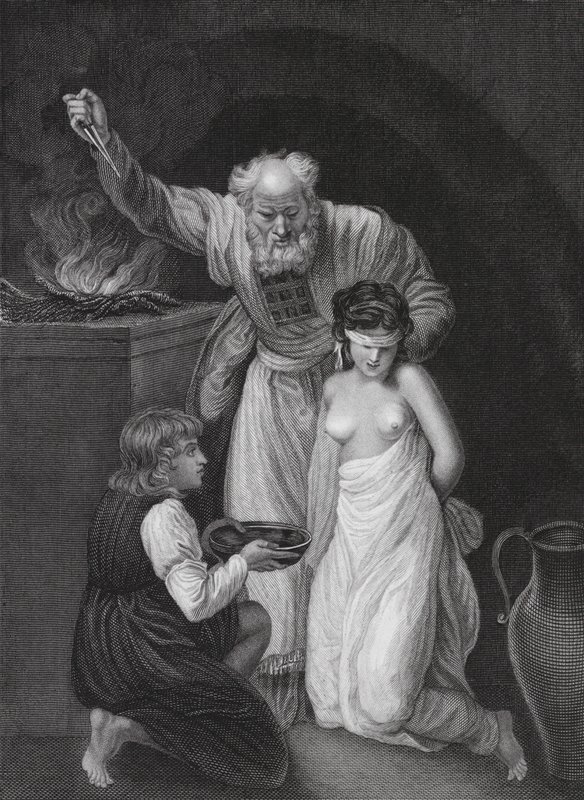 Le vœu imprudent de Jephté, Juges, XI, 39 (gravure) - John (after) Opie