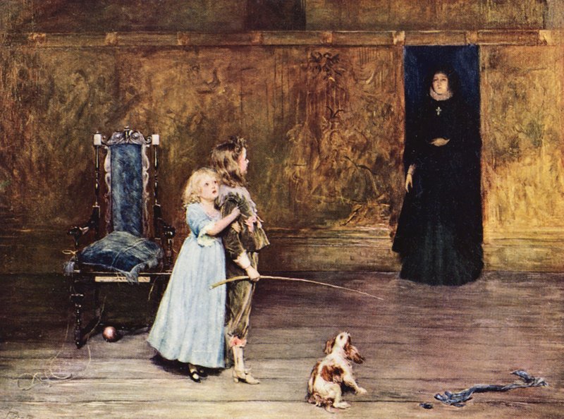 Scène de Peveril du Pic - John (after) Pettie