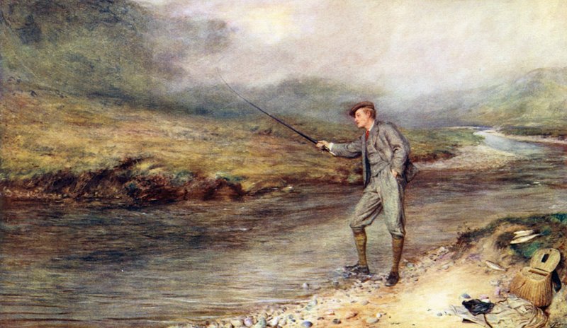 Pêche à la truite dans les Highlands - John (after) Pettie