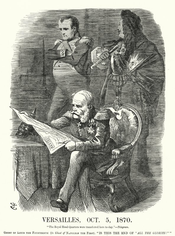 Caricature de Punch : Versailles, 5 octobre 1870 - l
