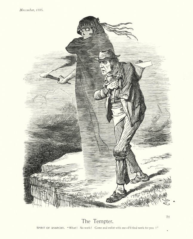 Caricature de Sir John Tenniel : Le Tentateur (gravure) - John (after) Tenniel