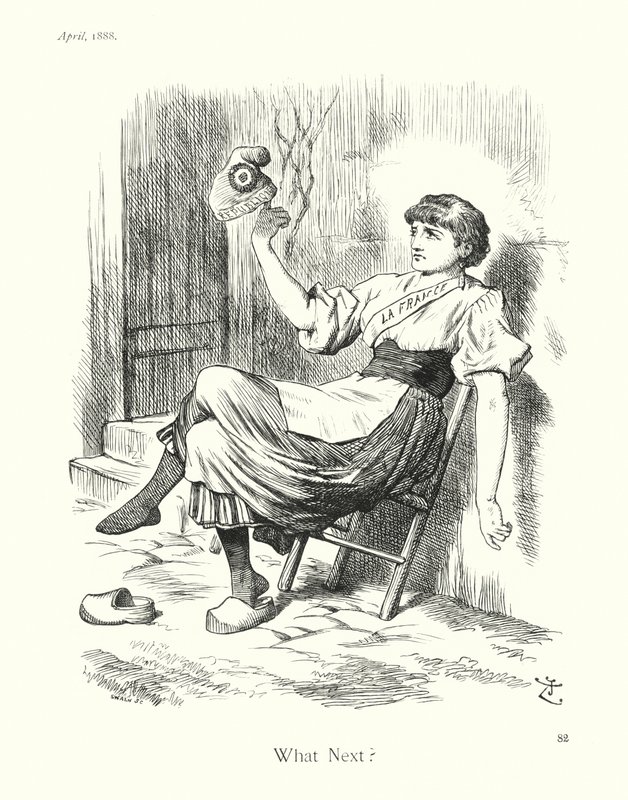 Caricature de Sir John Tenniel : Quoi de neuf ? (gravure) - John (after) Tenniel