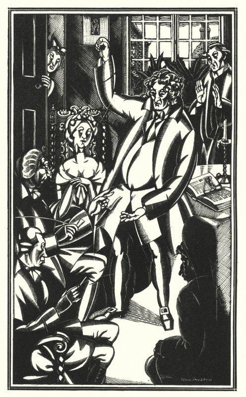 Illustration pour Tristram Shandy de Laurence Sterne - John Austen