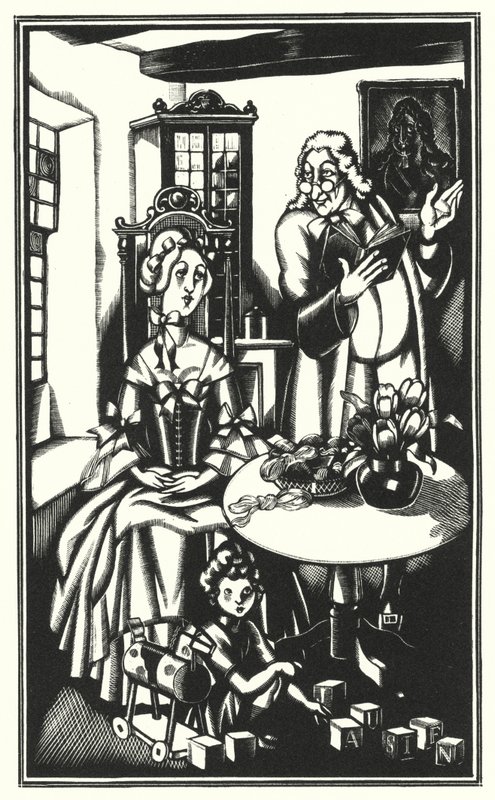 Illustration pour Tristram Shandy par Laurence Sterne - John Austen