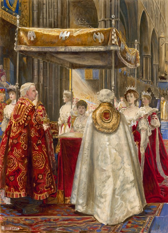Couronnement du roi Édouard VII et de la reine Alexandra, 1904 - John Byam Liston Shaw