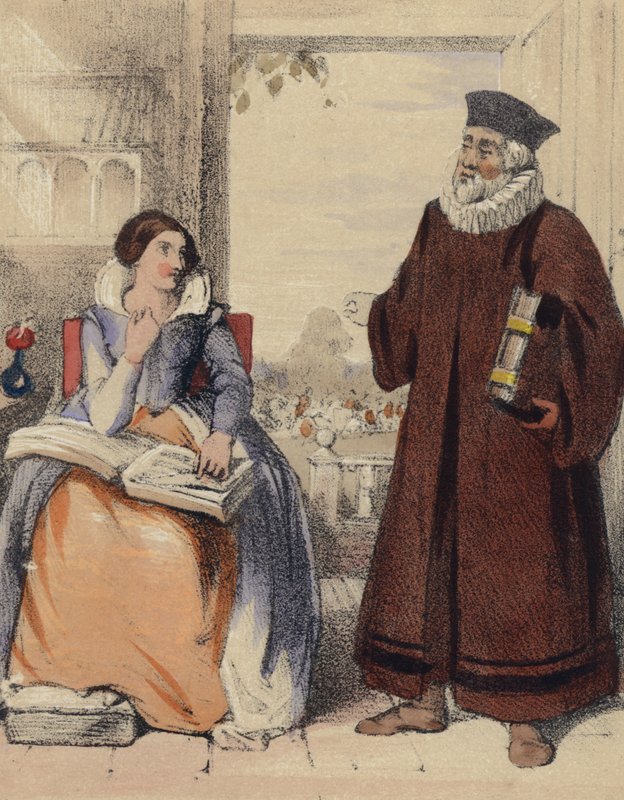 Roger Ascham, tuteur de la reine Élisabeth Ire - John Callcott Horsley