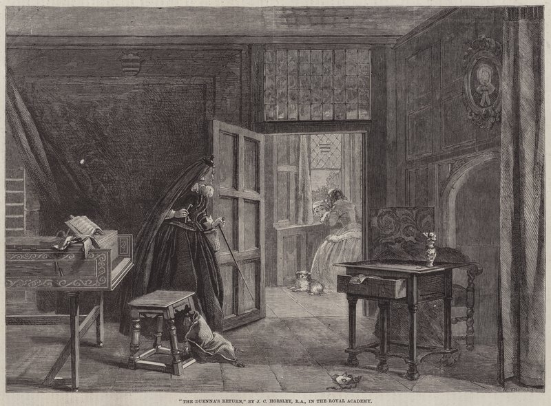 Le retour de la duègne - John Callcott Horsley