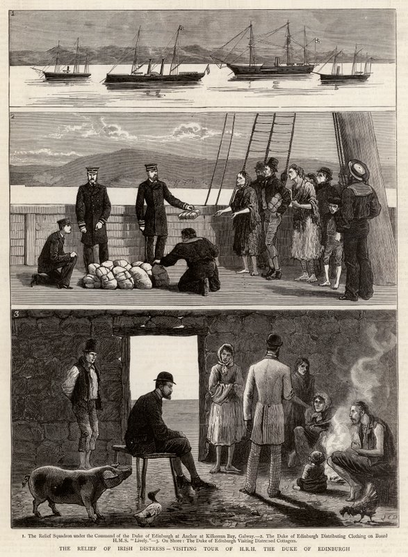 Le soulagement de la détresse irlandaise, visite de HRH le duc d