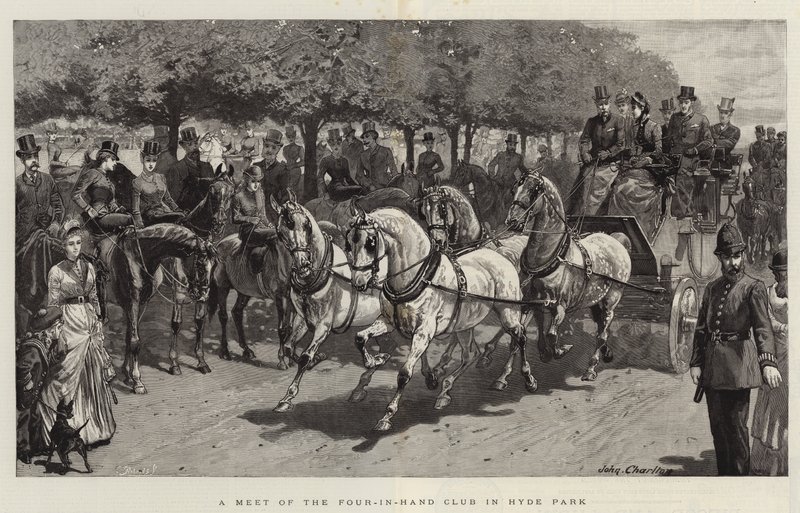 Une rencontre du Four-in-Hand Club à Hyde Park - John Charlton