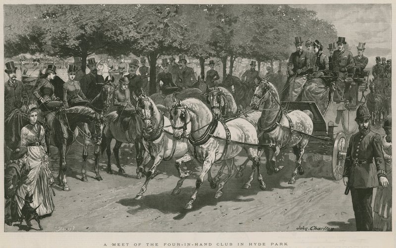 Une rencontre du Four-in-Hand Club à Hyde Park, Londres - John Charlton