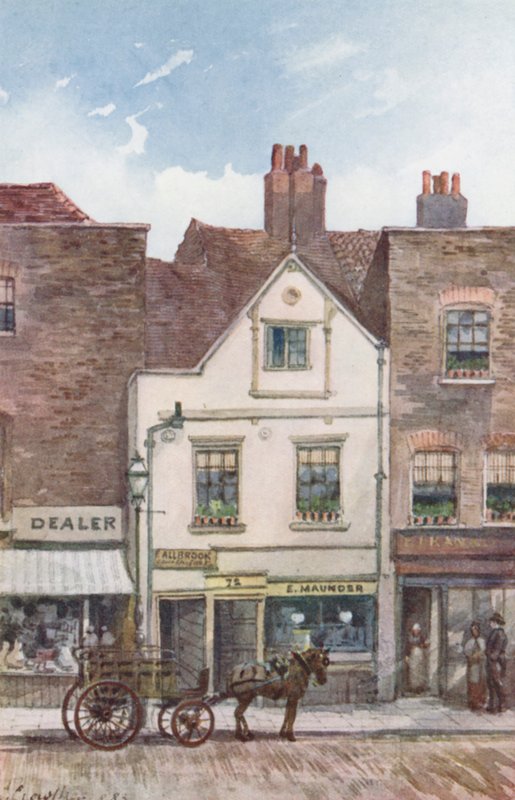 Londres perdu : Poissonnerie de Maunder, No 72 Cheyne Walk, Chelsea - John Crowther
