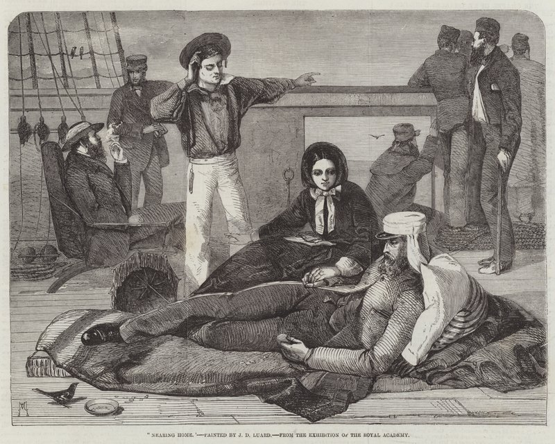 Approchant de la maison - John Dalbiac Luard