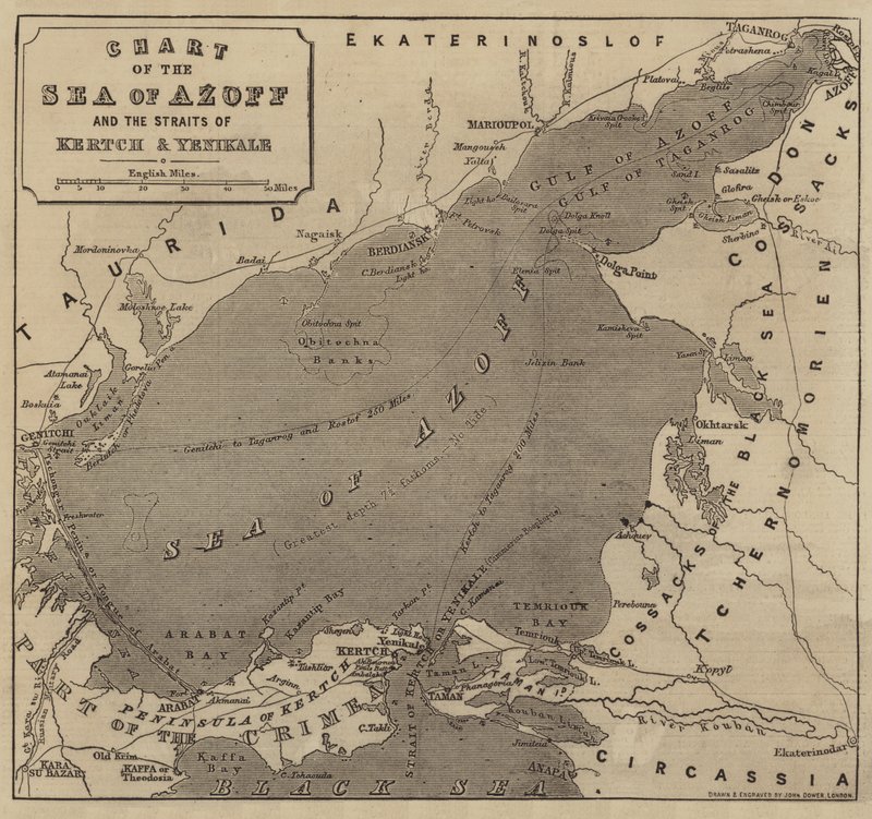 Carte de la mer d