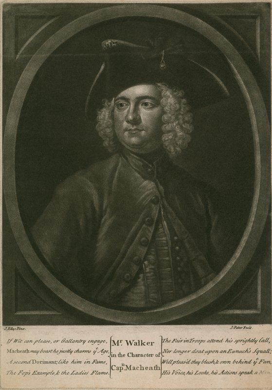 M. Walker dans le rôle du capitaine Macheath - John Ellys