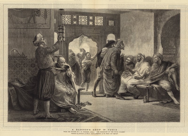 Un salon de coiffure à Tunis - John Evan Hodgson