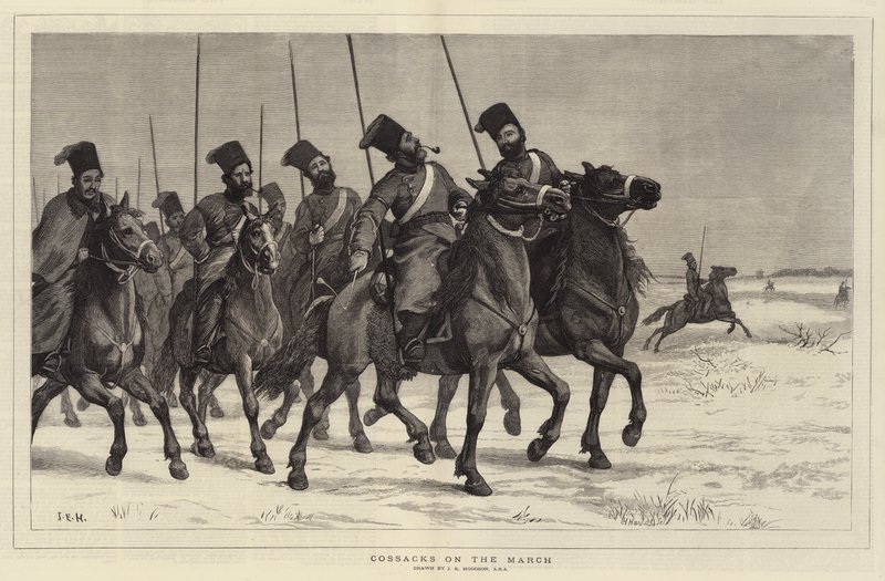 Cosaques en marche - John Evan Hodgson