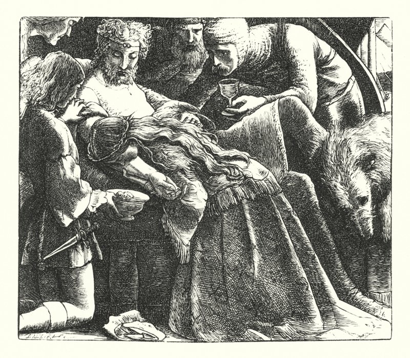 Un Rêve de Belles Femmes (gravure) - John Everett (after) Millais