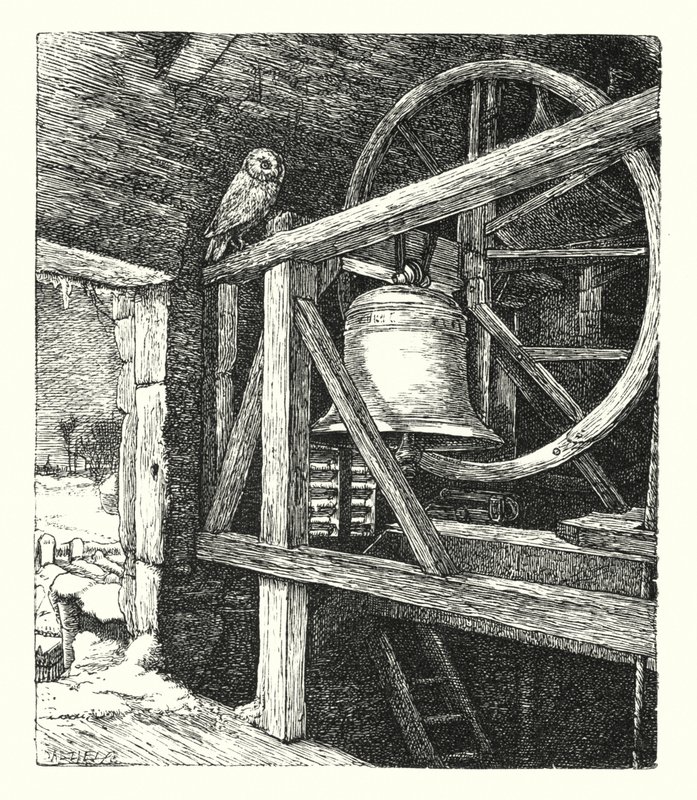 La Mort de la Vieille Année (gravure) - John Everett (after) Millais