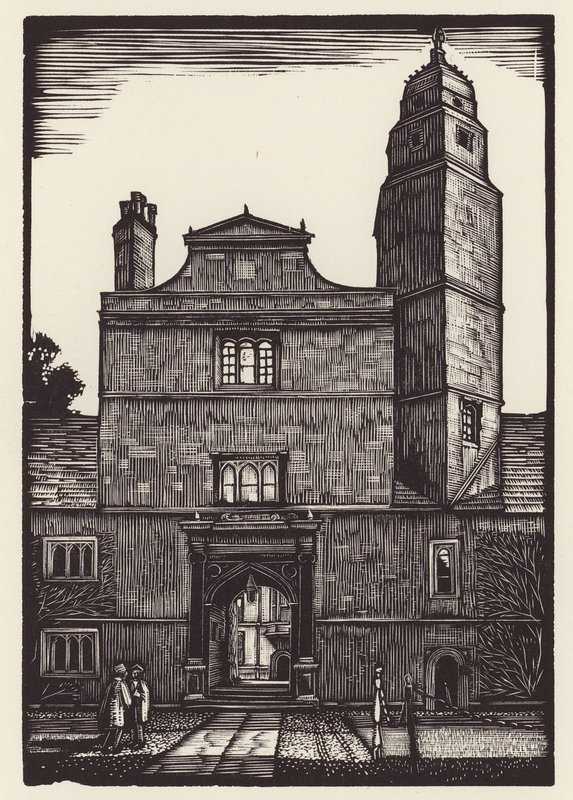 Cambridge : Caius (gravure sur bois) - John Frederick Greenwood