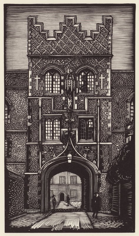 Cambridge : Jésus (gravure sur bois) - John Frederick Greenwood
