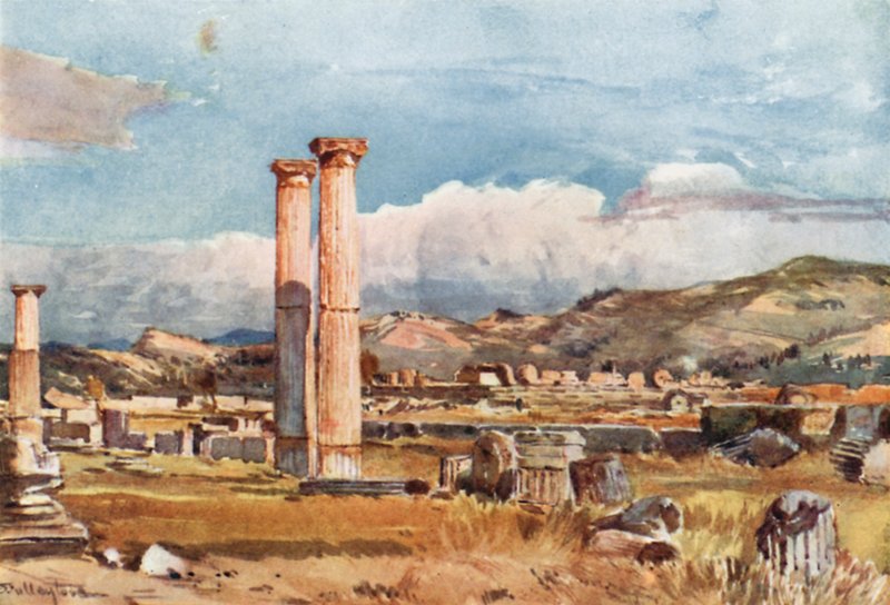 Olympie. La Palestre et les restes du Temple de Zeus - John Fulleylove
