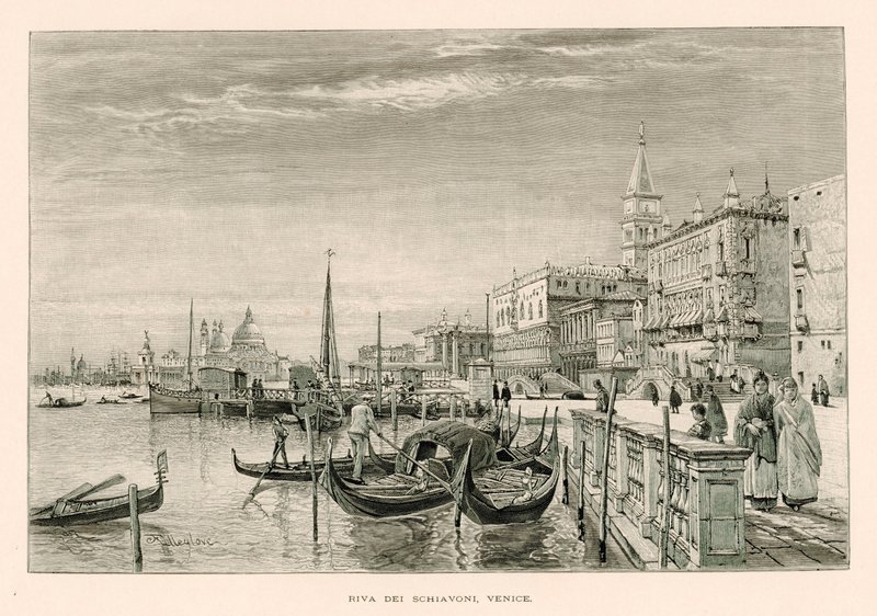 Riva dei Schiavoni, Venise - John Fulleylove