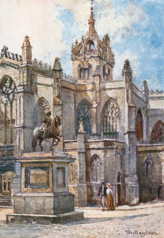 Cathédrale Saint-Gilles depuis les Cours - John Fulleylove