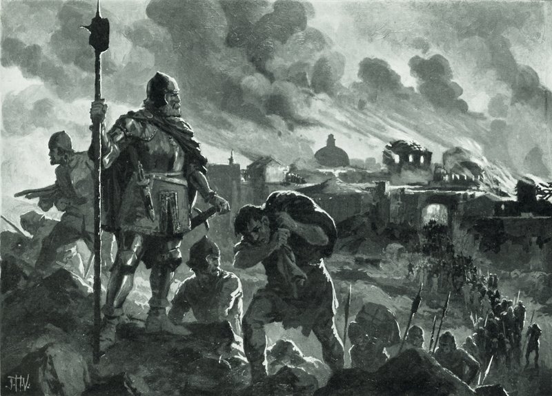 Ivan le Noir met le feu à Zhabliak, 1484 - John Harris Valda
