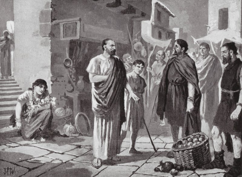 Colonisateurs romains commerçant avec les Daces indigènes - John Harris Valda