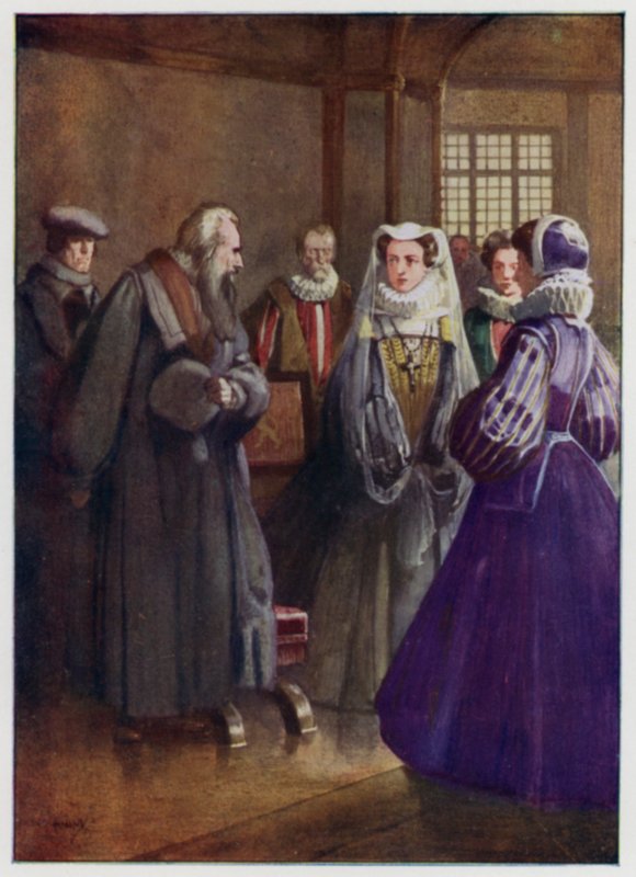 Réformateur presbytérien John Knox rencontrant Marie, reine d