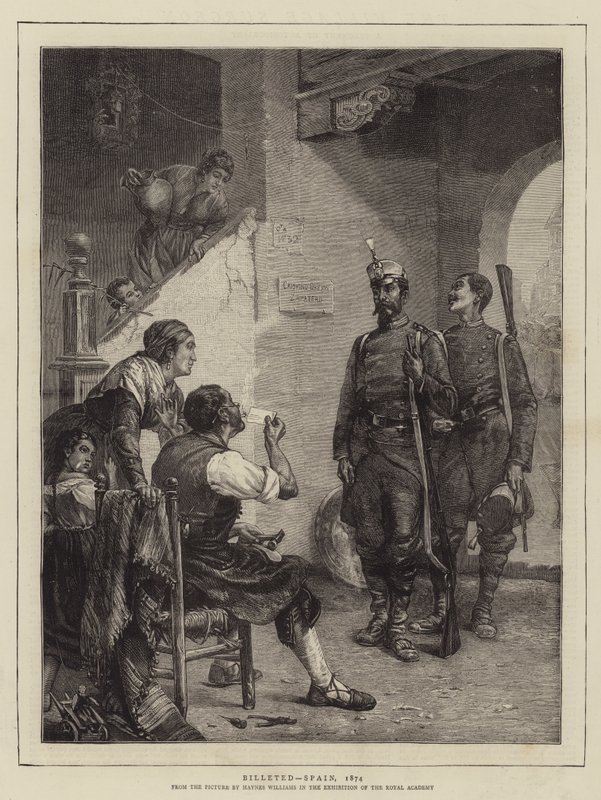 Cantonné, Espagne, 1874 - John Haynes Williams