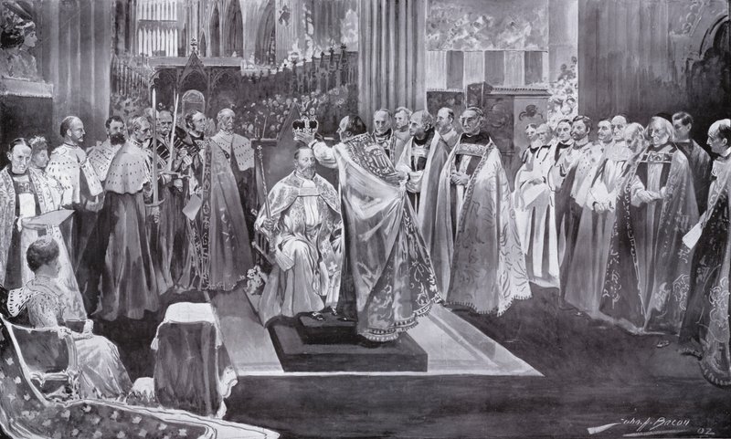 Couronnement du roi Édouard VII par l