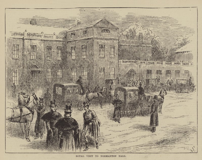 Visite royale à Normanton Hall - John Jellicoe