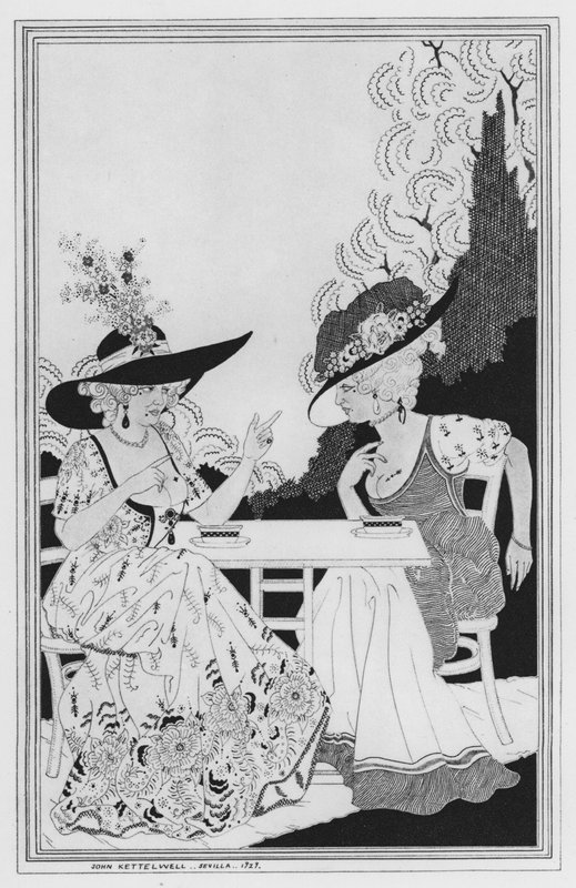 Illustration pour The Way of the World de William Congreve (lithographie) - John Kettelwell