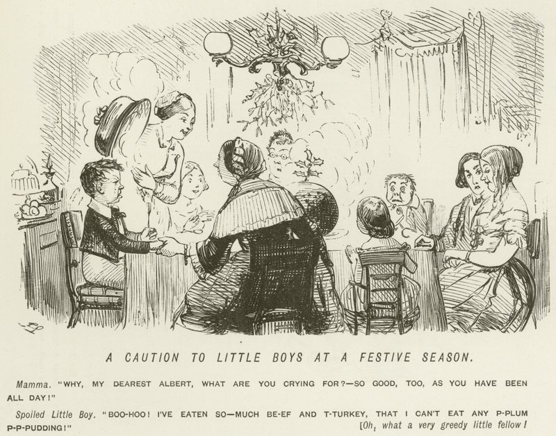 Un avertissement aux petits garçons en période festive - John Leech