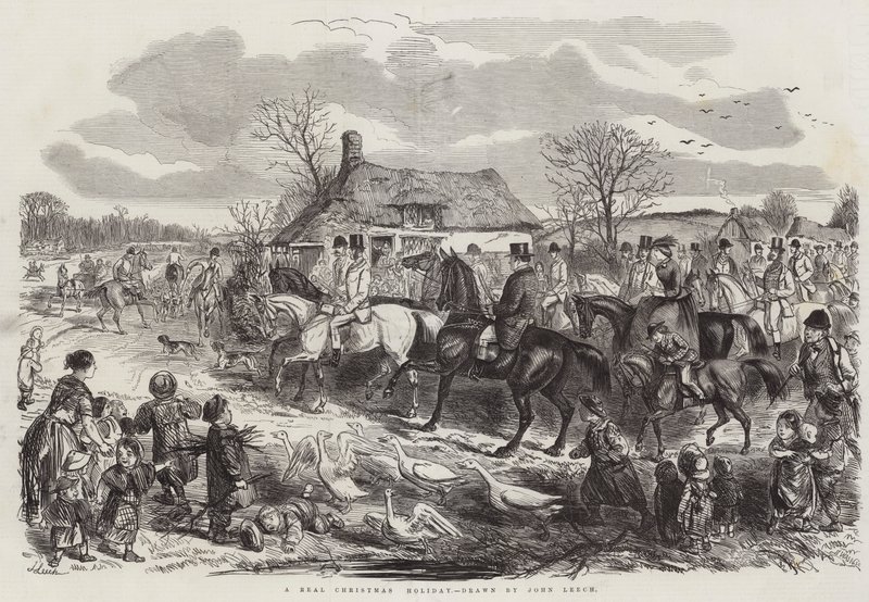 De vraies vacances de Noël - John Leech