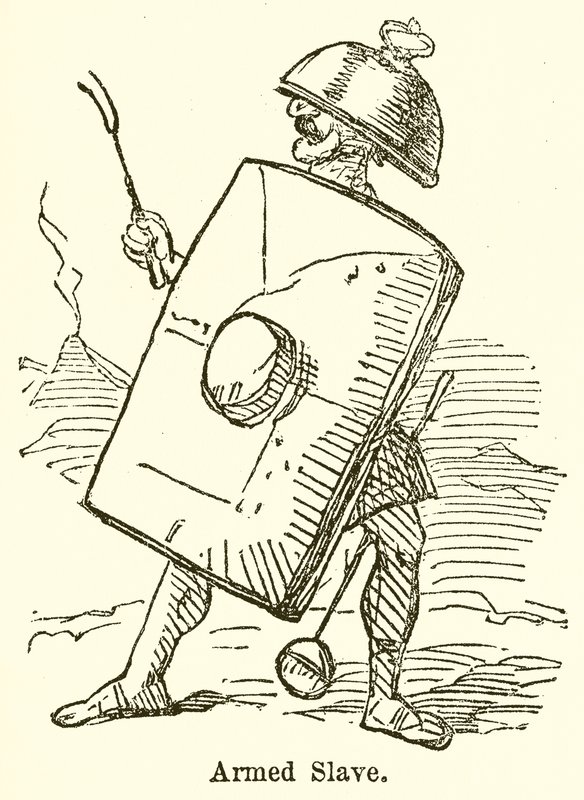 Esclave armé (gravure) - John Leech