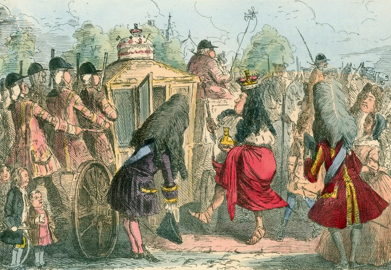 Georgy Porgy le Premier sortant pour une promenade dans son carrosse d