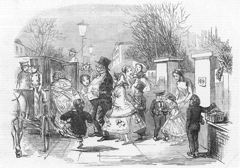 Aller au pantomime - John Leech