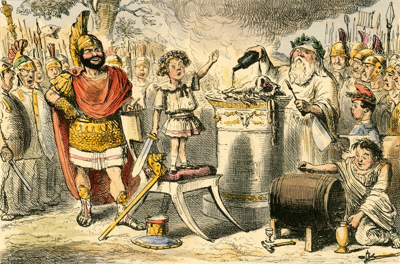 Hannibal, encore enfant, jure une haine éternelle aux Romains - John Leech