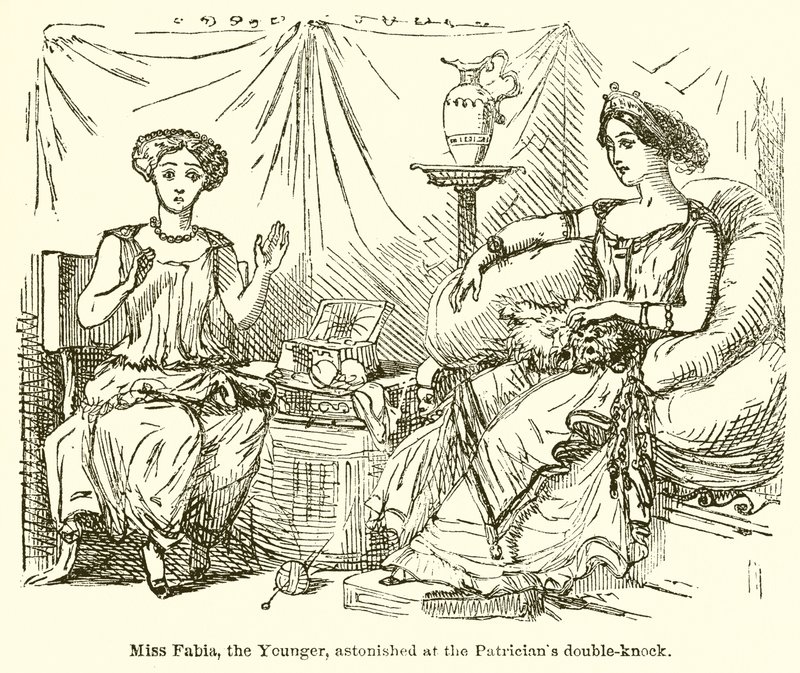 Miss Fabia, la Jeune, Étonnée par le Double Coup du Patricien - John Leech