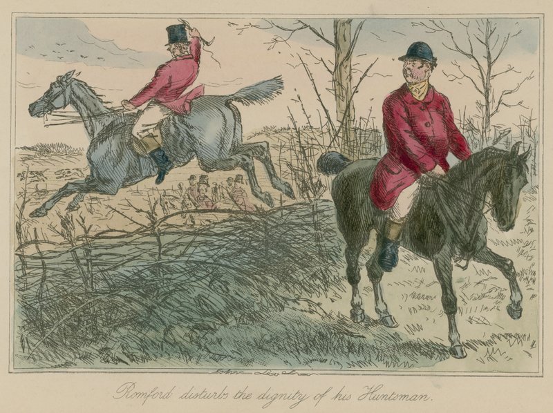Romford perturbe la dignité de son chasseur - John Leech