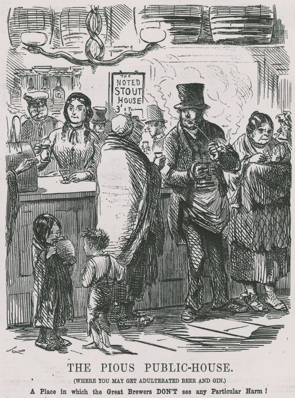 Le Pieux Pub, où vous pouvez obtenir de la bière et du gin adultérés - John Leech