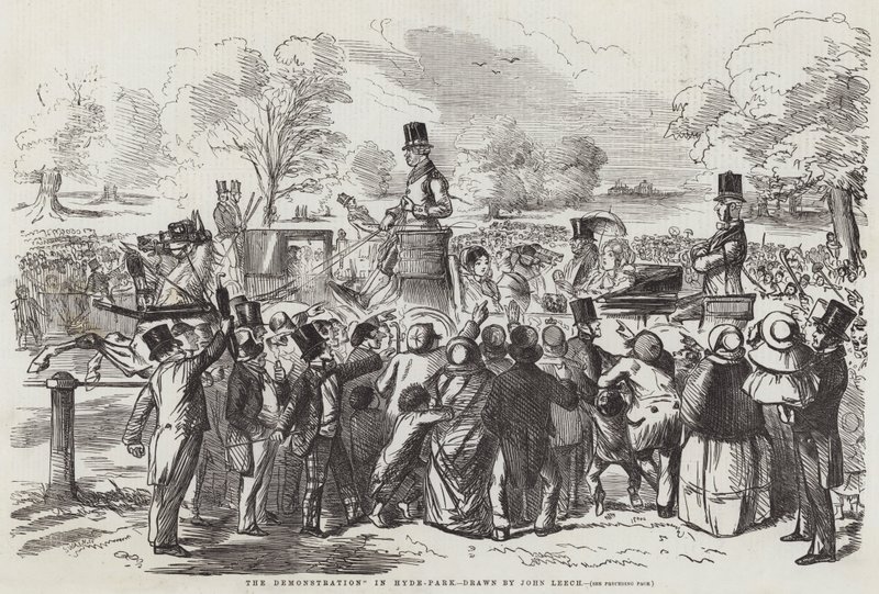 La Manifestation à Hyde-Park - John Leech